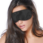 Satin Love Mask Black