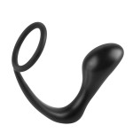 Ass-Gasm Cockring Plug Black