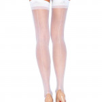 Sheer Stockings - WHITE - O/S - HOSIERY