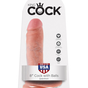 8" Cock with Balls Light