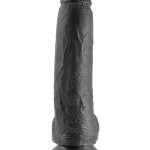 9" Cock with Balls Black