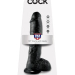 10" Cock with Balls Black