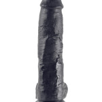 10" Cock with Balls Black