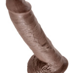 10" Cock with Balls Brown