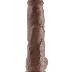 10" Cock with Balls Brown