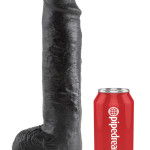 11" Cock with Balls Black