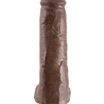 11" Cock with Balls Brown