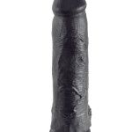 12" Cock with Balls Black