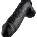 12" Cock with Balls Black