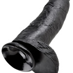 12" Cock with Balls Black