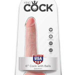 6" Cock with Balls Light