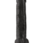 15" Cock with Balls Black