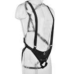 11" Hollow Strap On Suspender System Light/Black