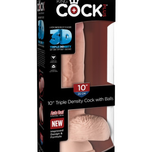 10" Triple Density Cock with Balls Light