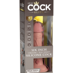 6" Dual Density Vibrating Silicone Cock Light