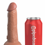 6" Dual Density Vibrating Silicone Cock Tan