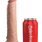 9" Dual Density Vibrating Silicone Cock with Remote Light