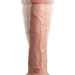 9" Dual Density Vibrating Silicone Cock with Remote Light