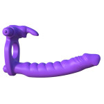 Silicone Double Penetrator Rabbit Purple