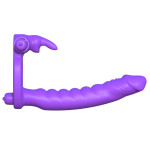 Silicone Double Penetrator Rabbit Purple