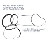 Silicone 3-Ring Stamina Set Black