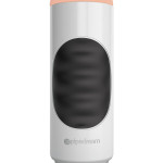 Mega Grip Vibrating Stroker Pussy White/Black/Light