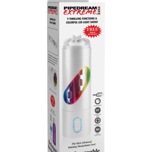 Rechargeable Roto-Bator Pussy White/Clear/Multi