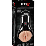 Cock Compressor Vibrating Stroker Light/Black