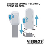 VIBEGGS - Twisty Tongues - Vibrating Masturbation Sleeve - White