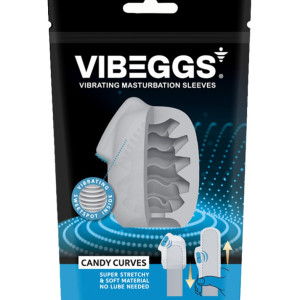 VIBEGGS - Candy Curves - Vibrating Masturbation Sleeve - White