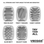 VIBEGGS - Candy Curves - Vibrating Masturbation Sleeve - White