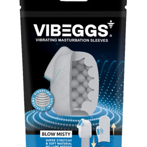 VIBEGGS - Blow Misty - Vibrating Masturbation Sleeve - White