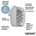 VIBEGGS - Blow Misty - Vibrating Masturbation Sleeve - White