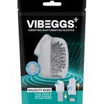 VIBEGGS - Naughty Nubs - Vibrating Masturbation Sleeve - White