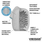 VIBEGGS - Naughty Nubs - Vibrating Masturbation Sleeve - White