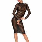 Classic dress made of elastic tulle - S