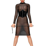Classic dress made of elastic tulle - S