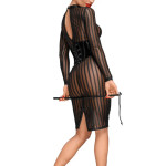 Classic dress made of elastic tulle - M