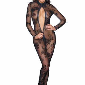 Long tulle overall with 3 way zipper - L