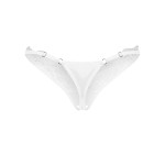 Arrowel White crotchless thong S/M