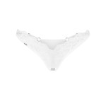 Arrowel White crotchless thong S/M