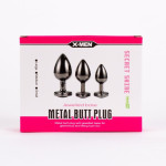 X-MEN Secret Shine Jewelled Base Metal Blug Plug Set Black