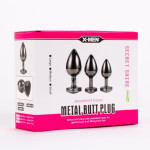 X-MEN Secret Shine Jewelled Base Metal Blug Plug Set Black