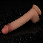9'' Sliding Skin Pro Dual Layer Silicone Dong