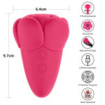 Flicker Rechargeable Vibrator Rose Red Flicker Rechargeable Vibrator Rose Red