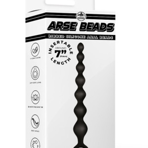 Arse Beads 7" Ribbed Silicone Aanal Beads II