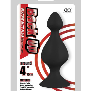Back Up 4" Silicone Butt Plug w/Suction Cup I