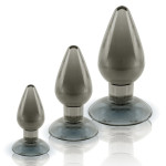 Black Axinite 3 IN 1 Anal Plug Kit Set III