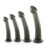 Black Axinite 4 in 1 Anal Plug Kit Set