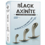 Black Axinite 3 in 1 Anal Plug Kit Set I